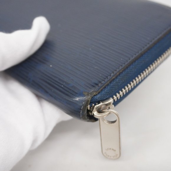 Louis Vuitton Long Wallet Epi Zippy M60435 Saphir Ladies P703925